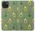 S3285 Avocado Fruit Pattern Funda Carcasa Case para iPhone 15