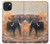 S1292 Dusty Elephant Egrets Funda Carcasa Case para iPhone 15 Plus