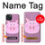 S3269 Pig Cartoon Funda Carcasa Case para iPhone 15 Plus