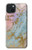 S3717 Rose Gold Blue Pastel Marble Graphic Printed Funda Carcasa Case para iPhone 15 Plus