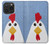 S3254 Chicken Cartoon Funda Carcasa Case para iPhone 15 Pro
