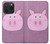 S3269 Pig Cartoon Funda Carcasa Case para iPhone 15 Pro