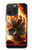 S0863 Hell Fire Skull Funda Carcasa Case para iPhone 15 Pro Max