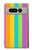 S3678 Colorful Rainbow Vertical Funda Carcasa Case para Google Pixel Fold