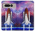 S3913 Colorful Nebula Space Shuttle Funda Carcasa Case para Google Pixel Fold