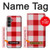 S3535 Red Gingham Funda Carcasa Case para Samsung Galaxy S23 FE