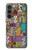 S3879 Retro Music Doodle Funda Carcasa Case para Samsung Galaxy S23 FE