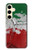 S3318 Italy Flag Vintage Football Graphic Funda Carcasa Case para Samsung Galaxy S24