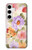 S3035 Sweet Flower Painting Funda Carcasa Case para Samsung Galaxy S24 Plus