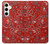 S3354 Red Classic Bandana Funda Carcasa Case para Samsung Galaxy S24 Plus