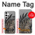 S3692 Gray Black Palm Leaves Funda Carcasa Case para Samsung Galaxy S24 Plus