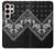 S3363 Bandana Black Pattern Funda Carcasa Case para Samsung Galaxy S24 Ultra