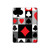 S3463 Poker Card Suit Funda Carcasa Case para iPad 10.2 (2021,2020,2019), iPad 9 8 7