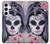 S3821 Sugar Skull Steam Punk Girl Gothic Funda Carcasa Case para Samsung Galaxy A55 5G