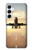 S3837 Airplane Take off Sunrise Funda Carcasa Case para Samsung Galaxy A55 5G