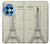 S3474 Eiffel Architectural Drawing Funda Carcasa Case para OnePlus 12R