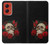 S3753 Dark Gothic Goth Skull Roses Funda Carcasa Case para Motorola Moto G Stylus 5G (2024)