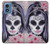 S3821 Sugar Skull Steam Punk Girl Gothic Funda Carcasa Case para Motorola Moto G Play 4G (2024)