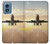 S3837 Airplane Take off Sunrise Funda Carcasa Case para Motorola Moto G Play 4G (2024)