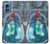 S3912 Cute Little Mermaid Aqua Spa Funda Carcasa Case para Motorola Moto G Play 4G (2024)