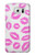 S2214 Pink Lips Kisses Funda Carcasa Case para Samsung Galaxy S6