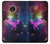 S2486 Rainbow Unicorn Nebula Space Funda Carcasa Case para Motorola Moto E4