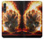 S0863 Hell Fire Skull Funda Carcasa Case para Huawei P20 Pro