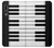 S3078 Black and White Piano Keyboard Funda Carcasa Case para Huawei P20 Pro