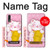 S3025 Pink Maneki Neko Lucky Cat Funda Carcasa Case para Huawei P20