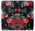 S3112 Rose Floral Pattern Black Funda Carcasa Case para Huawei P20 Lite