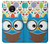 S2521 Cute Nerd Owl Cartoon Funda Carcasa Case para Motorola Moto G6