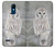 S1566 Snowy Owl White Owl Funda Carcasa Case para LG K8 (2018)