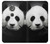 S1072 Panda Bear Funda Carcasa Case para Motorola Moto G6 Play, Moto G6 Forge, Moto E5