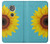 S3039 Vintage Sunflower Blue Funda Carcasa Case para Motorola Moto G6 Play, Moto G6 Forge, Moto E5