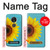 S3039 Vintage Sunflower Blue Funda Carcasa Case para Motorola Moto G6 Play, Moto G6 Forge, Moto E5