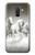 S0933 White Horses Funda Carcasa Case para Samsung Galaxy A6+ (2018), J8 Plus 2018, A6 Plus 2018