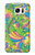 S3273 Flower Line Art Pattern Funda Carcasa Case para Samsung Galaxy S7