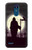 S3262 Grim Reaper Night Moon Cemetery Funda Carcasa Case para LG K8 (2018)