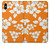 S2245 Hawaiian Hibiscus Orange Pattern Funda Carcasa Case para iPhone XS Max