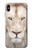S2399 White Lion Face Funda Carcasa Case para iPhone XS Max