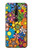 S3281 Colorful Hippie Flowers Pattern Funda Carcasa Case para Nokia 6.1, Nokia 6 2018