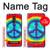 S1870 Tie Dye Peace Funda Carcasa Case para LG Q Stylo 4, LG Q Stylus