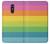 S2363 Rainbow Pattern Funda Carcasa Case para LG Q Stylo 4, LG Q Stylus
