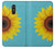 S3039 Vintage Sunflower Blue Funda Carcasa Case para LG Q Stylo 4, LG Q Stylus