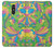 S3273 Flower Line Art Pattern Funda Carcasa Case para LG Q Stylo 4, LG Q Stylus