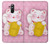 S3025 Pink Maneki Neko Lucky Cat Funda Carcasa Case para Huawei Mate 20 lite