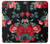 S3112 Rose Floral Pattern Black Funda Carcasa Case para Huawei Honor 8X