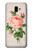 S3079 Vintage Pink Rose Funda Carcasa Case para Samsung Galaxy J6+ (2018), J6 Plus (2018)