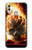 S0863 Hell Fire Skull Funda Carcasa Case para Huawei Honor 10 Lite, Huawei P Smart 2019