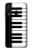 S3078 Black and White Piano Keyboard Funda Carcasa Case para Huawei P30 lite